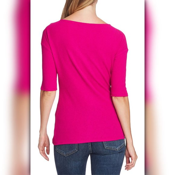 Vince Camuto Side-Cinched Asymmetrical Top - Picture 2 of 2